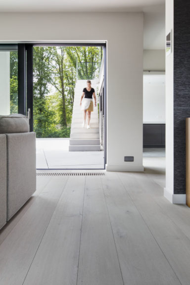 Parketvloer met extra lange vloerplanken