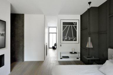 extra lange planken in architectenwoning in Brussel